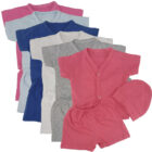 Art 1005 / 3 Piezas Bebe - Short Casaca y Gorro - Talle 0 al 3