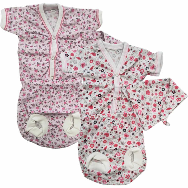 Art 403 / Recibidor 3 Piezas Bebe - Short Casaca y Gorro - talle 0 1