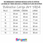 Art 1904 / Babucha Cargo de Algodon Frizado - talle 4 al 16 - Image 7