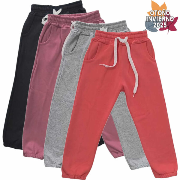 Art 1816 / Pantalon Jogging de Algodon Frizado -  talle 4 al 16