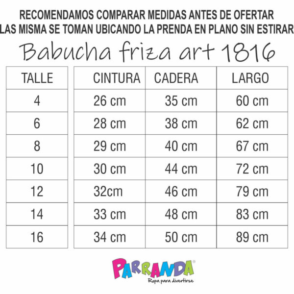 Art 1816 / Pantalon Jogging de Algodon Frizado -  talle 4 al 16 - Image 8
