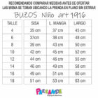 Art 1916 / Buzo de Algodon con Friza - Talle 4 al 16 - Image 13