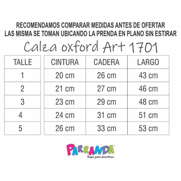 Art 1724 / Calza Oxford Darlom - Talle 1 al 5 - Image 6
