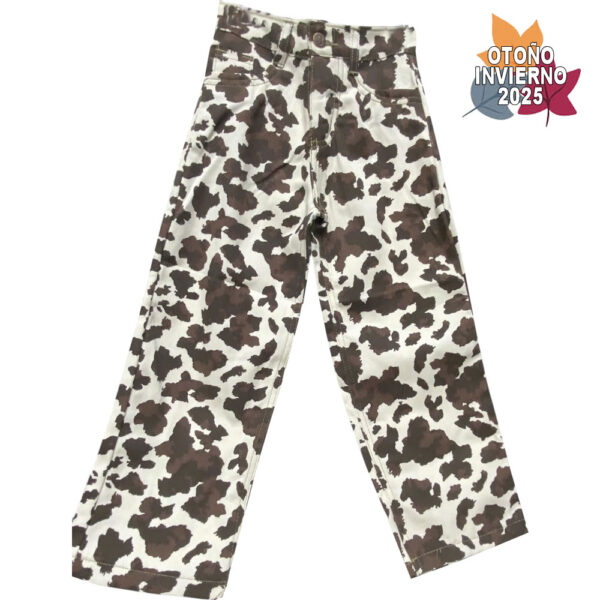 Art 1826 / Jean Wild Estampado Vaca - talle 4 al 16
