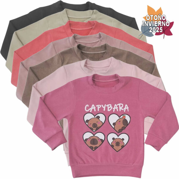 Art 1827-c / PACK CURVA Buzo Darlom Capibara Un Sueño - Talle 4 al 14