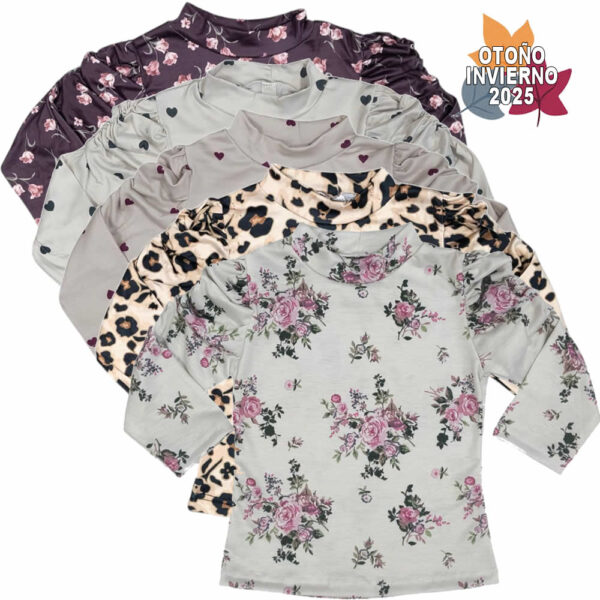 Art 1828 / Media Polera Princesa de Modal con Lycra - Talle 4 al 16