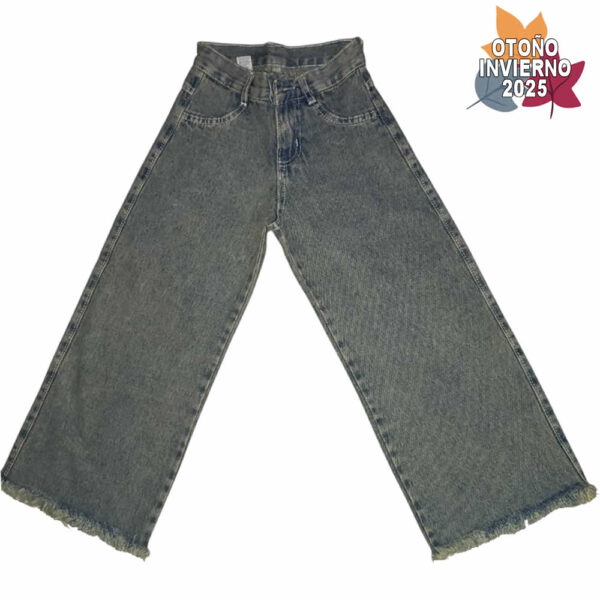 Art 1829 / Jean Wild Leg Ancho Jean Rigido Color Oxido - talle 6 al 16