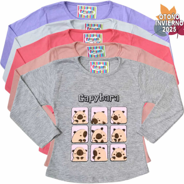 Art 1831-1 / Remeras de Algodón con brillo Entallada talle 4 al16