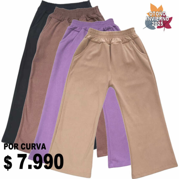 Art 1832 / Pantalon Palazzo Darlom Bien calentito -  talle 4 al 16