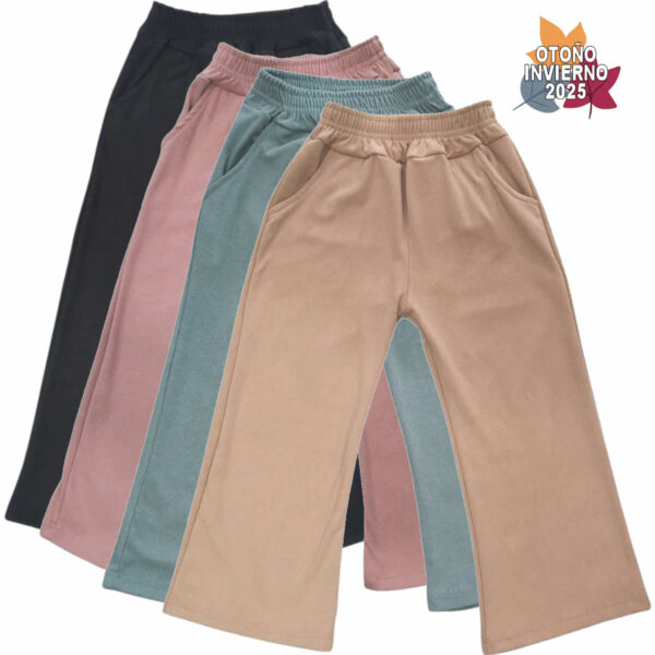 Art 1832 / Pantalon Palazzo Darlom Bien calentito -  talle 4 al 16