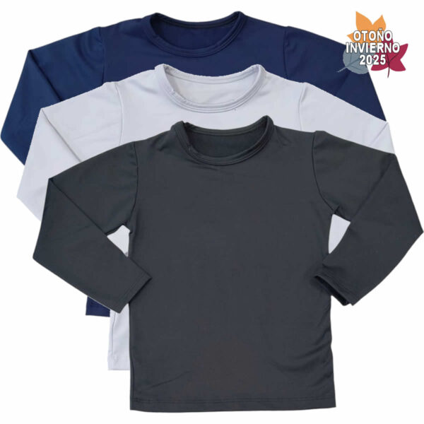 Art 1927 / Camiseta Termica Frizada UNISEX - talle 6 al 16
