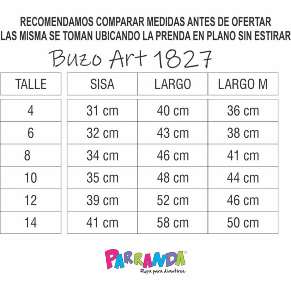 Art 1827 / Buzo Darlom Capibara Un Sueño -  talle 4 al 14 - Image 9