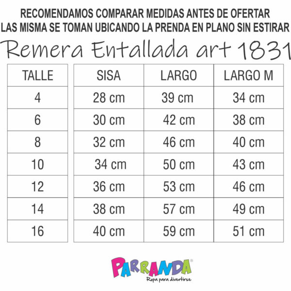 Art 1831-2 / Remeras de Algodón con brillo Entallada talle 4 al16 - Image 7