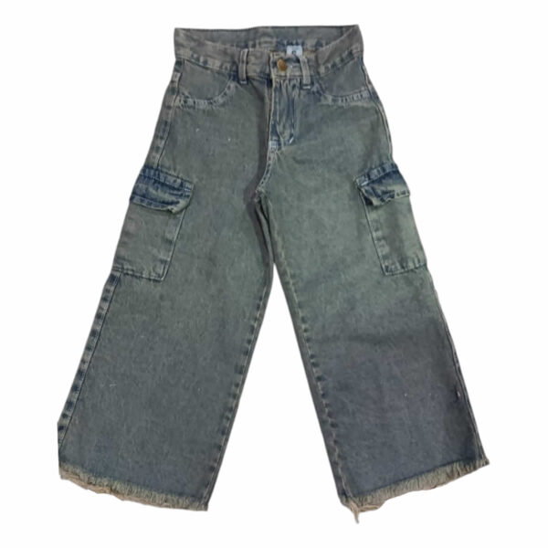 Art 1807-1 / Jean Wild Leg Ancho Jean Rigido Cargo Oxido - talle 6 al 16