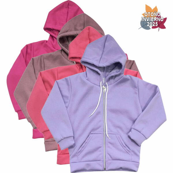 Art 1833 / Campera de Jersey con Piel - talle 6 al 16