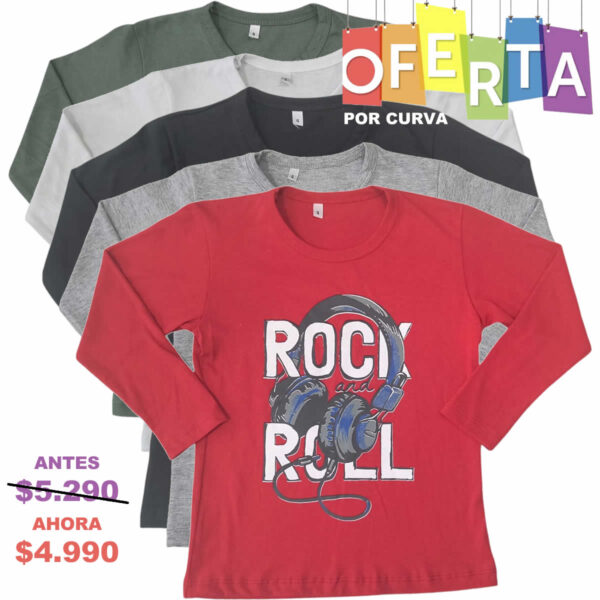 Art 1913-3 / Remeras de Algodon con Estampa - Talle 4 al 16