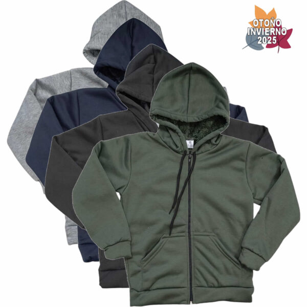 Art 1931 / Campera de Jersey con Piel - talle 6 al 16