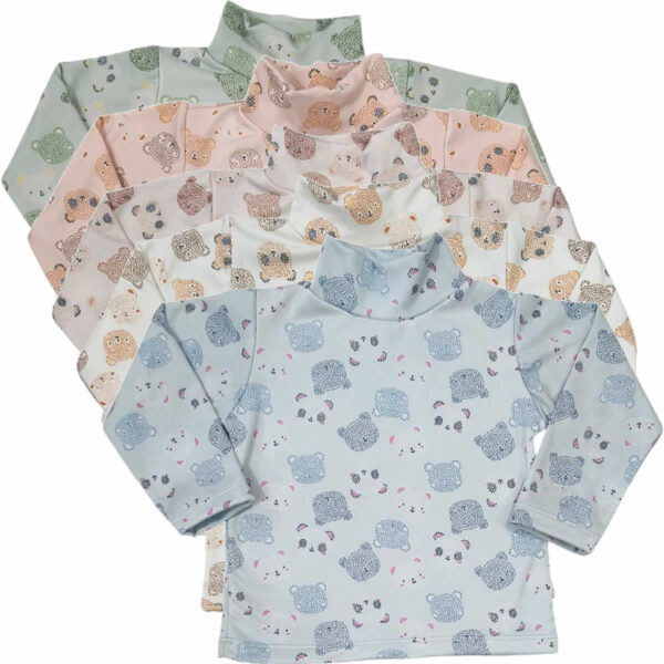 Art 1730 / Media Polera Bebe de Algodon Soft Frizado - talle 2 al 6