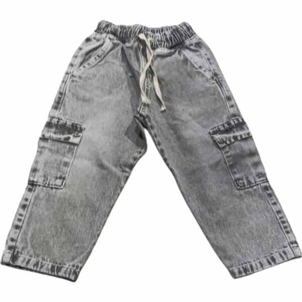 Art 1933 / Jean Baggie Cargo Gris Claro alle 4 al 16