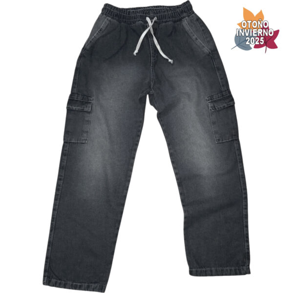 Art 1932 / Jean Baggie Cargo Gris talle 4 al 16