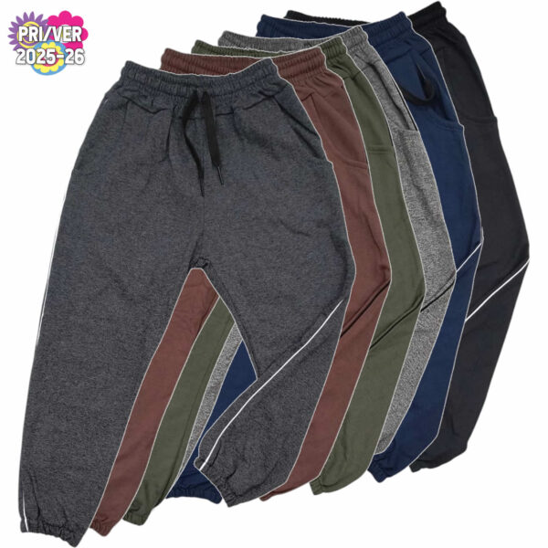 Art 2303 / Pantalón Jogger de Algodón rustico con Vivo - talle 6 al 16