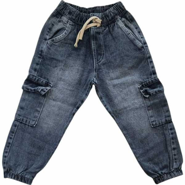 Art 2305 / Jean Jogger Cargo Azul Claro Talle 4 al 16 - Image 2