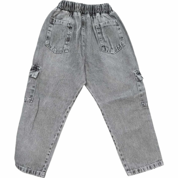 Art 1933 / Jean Baggie Cargo Gris Claro alle 4 al 16 - Image 2
