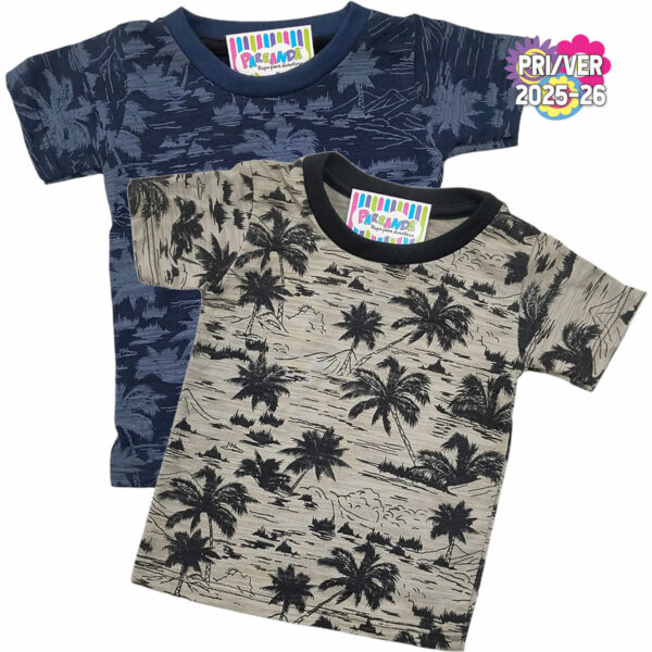 Art 2105 / Remeras de Algodon Estampado Bebe Talle 1 al 5