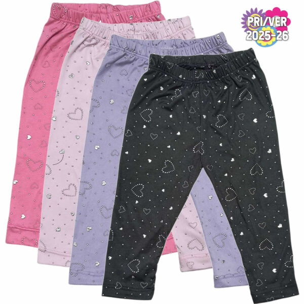Art 2102 / Calzas Beba Modal Soft con Brillos talle 2 al 6