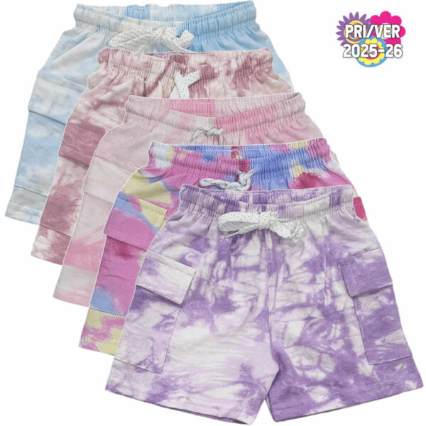 Art 2212 / Short Cargo de Algodon Rustico Batick - Talle 4 al 16