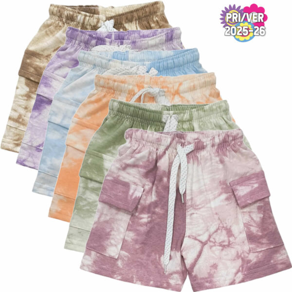 Art 2212 / Short Cargo de Algodon Rustico Batick - Talle 4 al 16