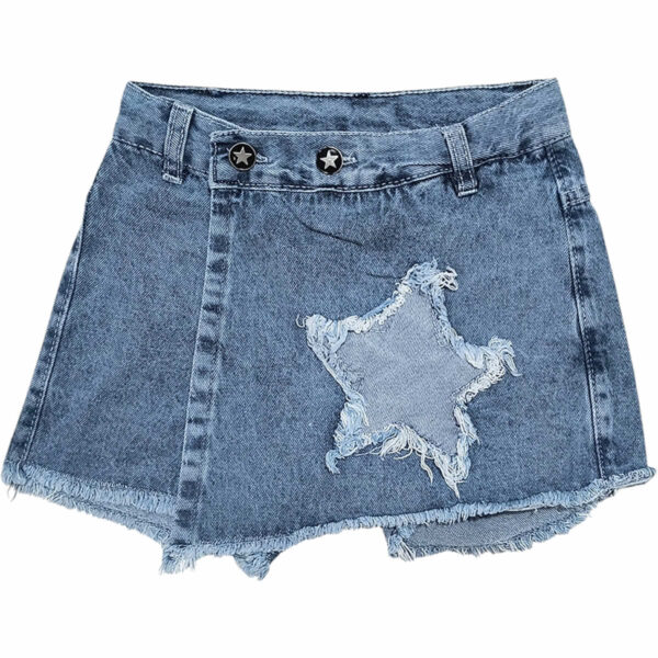 Art 2220 / Short Pollera Estrella y Corazon Talle 6 al 16 - Image 3