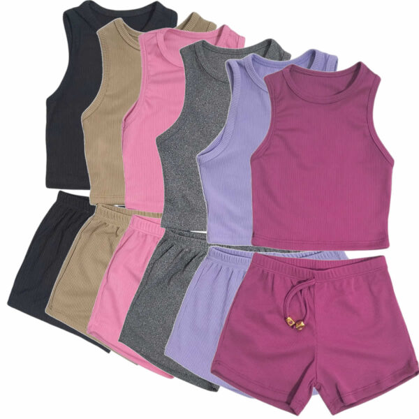 Art 2224 / Conjunto de musculosa y short en Morley talle 4 al 16