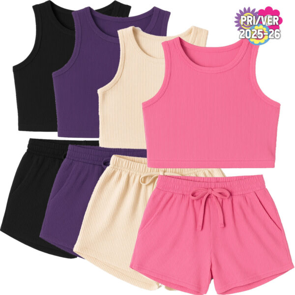 Art 2224 / Conjunto de musculosa y short en Morley talle 4 al 16