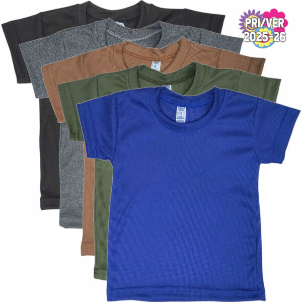 Art 2311 / Remeras de Wafle Lisas Talle 4 al 16