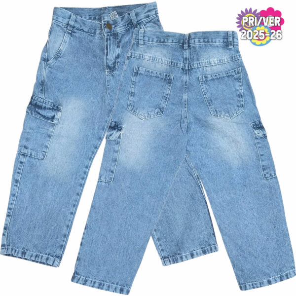 Art 2312 / Jean Baggie Cargo Azul Talle 4 al 16
