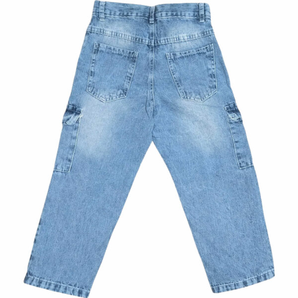 Art 2312 / Jean Baggie Cargo Azul Talle 4 al 16 - Image 3