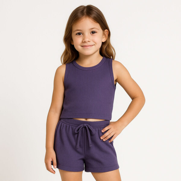 Art 2224 / Conjunto de musculosa y short en Morley talle 4 al 16 - Image 2