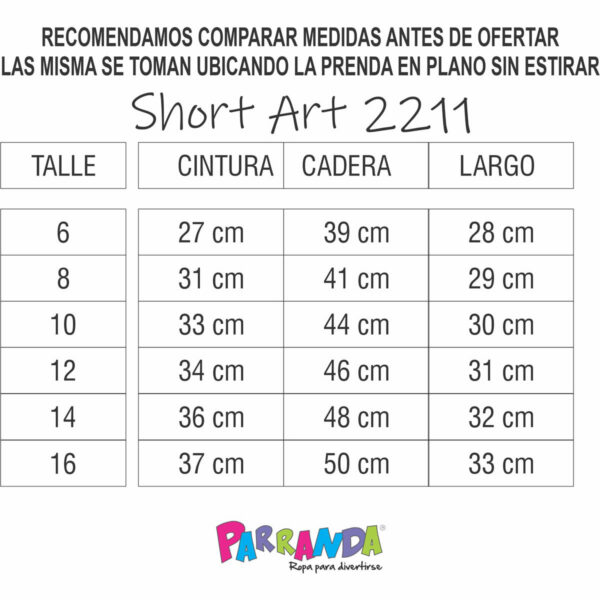 Art 2211-1 / Short de Jean Cago Gris Talle 6 al 16 - Image 4