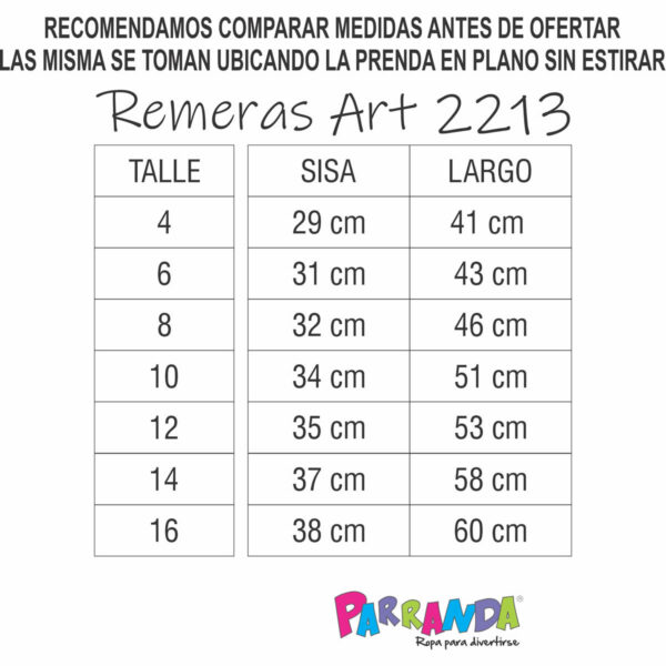 Art 2213-1 / Remeras de Algodón Peinado Con Estampa y Brillo Talle 4 al 16 - Image 7