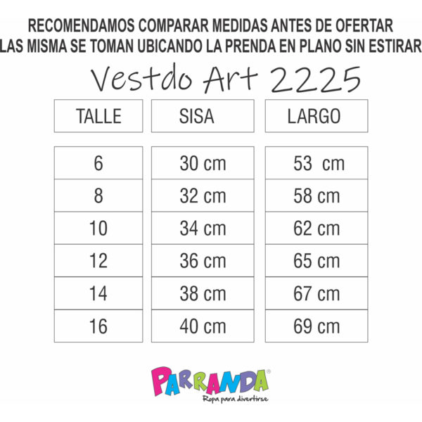 Art 2225 / Vestido de Morley Estampado talle 6 al 16 - Image 5