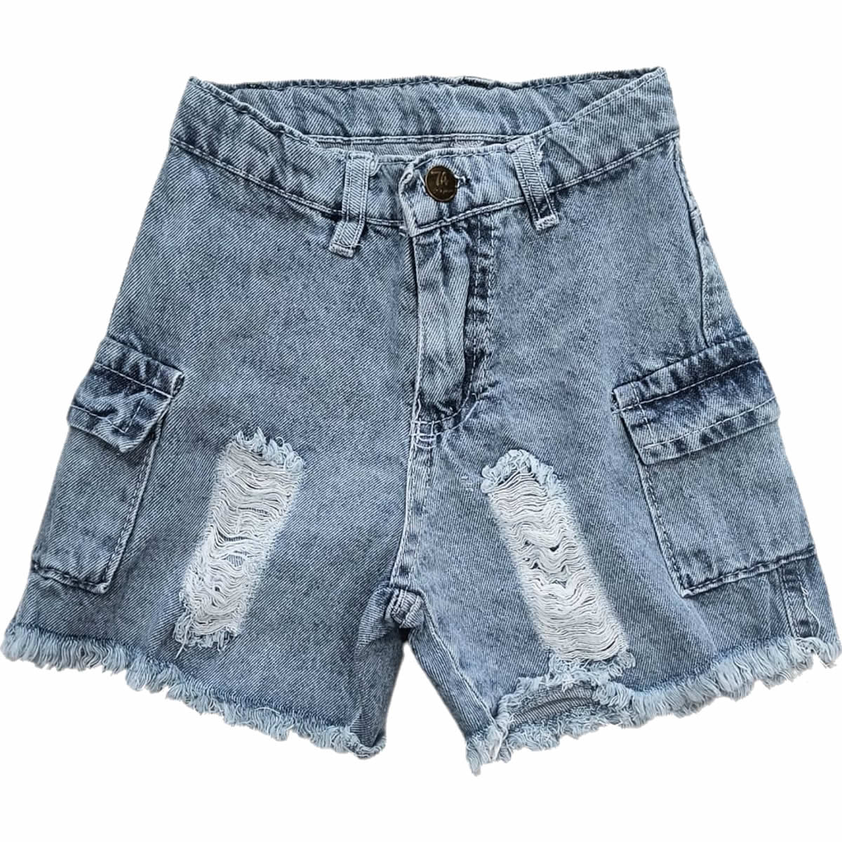 Art 2211 / Short de Jean Cago Gris y azul Talle 6 al 16 - Image 5