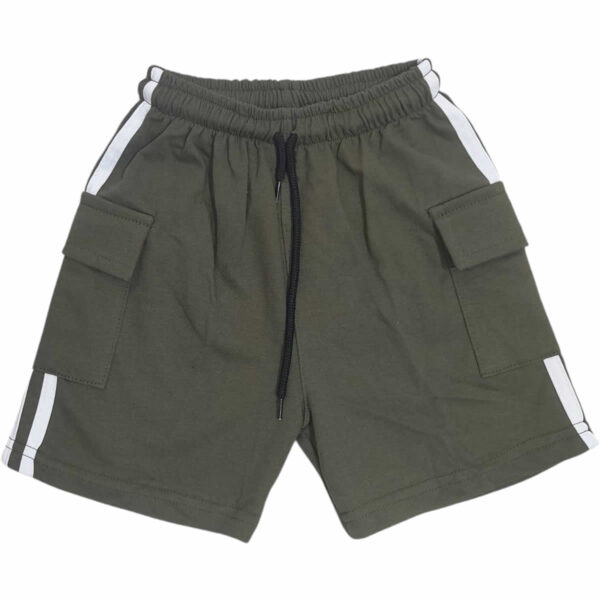 Art 2313 / Short Cargo de Algodon Rustico con 2 Tiras Talle 6 al 16 - Image 7