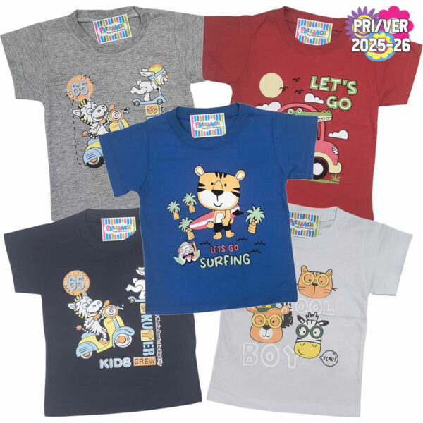 Art 2109 / Remeras de Algodón con Estampa Bebe Talle 2 al 6