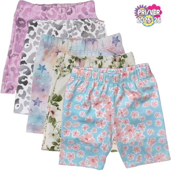 Art 2111 / Calza Biker Beba Algodón Estampado talle 2 al 5