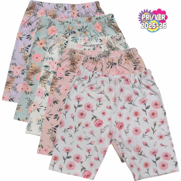 Art 2230 / Bikers de Algodon Peinado Estampado - Talle 4 al 16