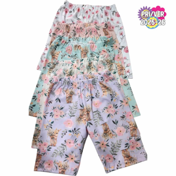 Art 2230 / Bikers de Algodon Peinado Estampado - Talle 4 al 16