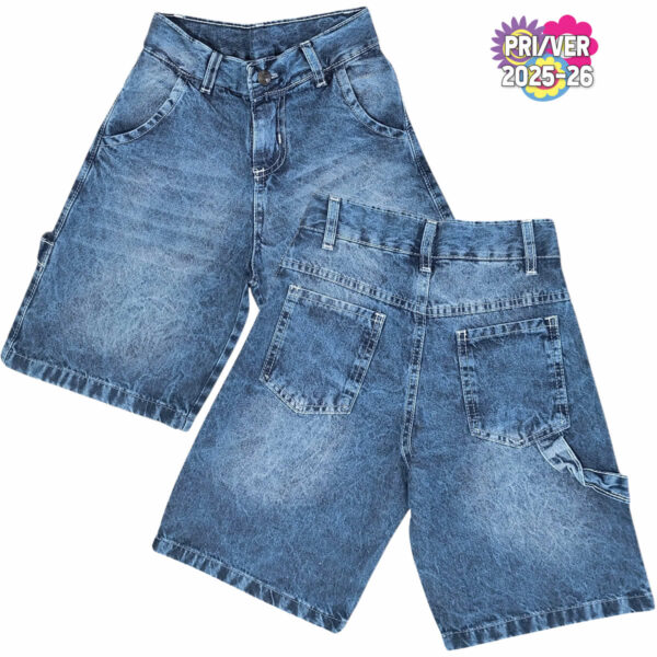 Art 2316 / Bermuda Baggie Amplia Jean Rigido Talle 6 al 16