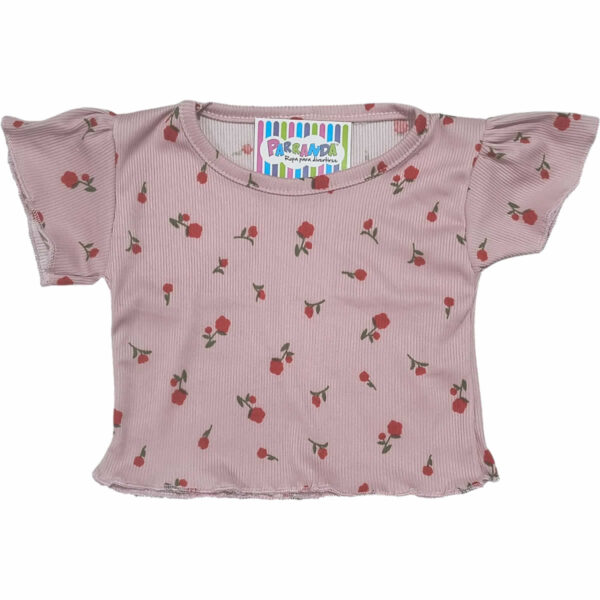 Art 2108 / Remeras Morley Estampado Corta volado Bebe Talle 2 al 6 - Image 5