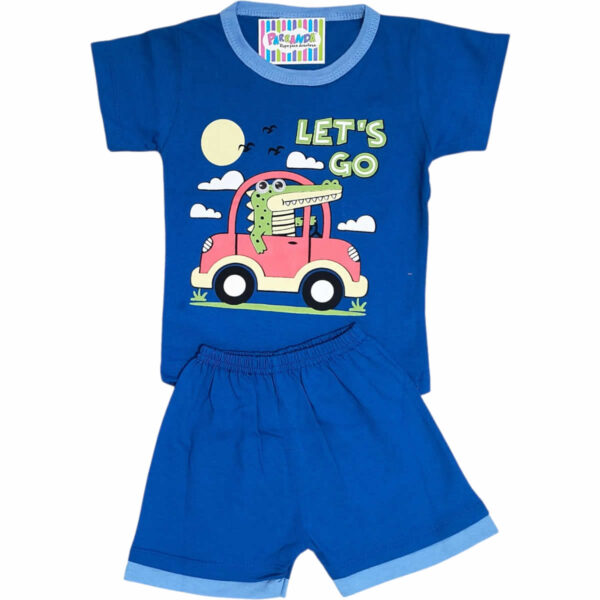 Art 2112 / Conjunto Remera y Short de Algodon con Ojitos - talle 2 al 6 - Image 2